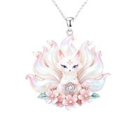 MiracleTH6395 Thai Pendant 9 Tails Fox Talisman Necklace Consecrated Amulet Collectible Magic Charm Love Relationship Couple Lover Wealth Fortune Luck Business Success Protection Blessed by LP Dam
