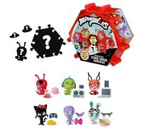 Miraculous Bandai Ladybug And Cat Noir Shack Stack Surprise Box With Figurine | Collectible Kwami Figure with 2 Accessories | 6 Themed Environments to Collect | Blind Box Only 1 Figure Per Each Box