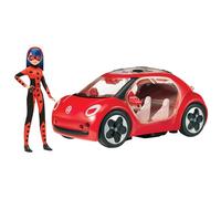 Miraculous Bandai Tales Of Ladybug And Cat Noir Volkswagen E-Beetle Car With Fashion Doll | 26cm Doll With Convertible Car For Girls And Boys | Toy Car With Space For 2 Dolls Up To 5 Kwamis