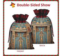 Miraculous frescoes Printed holiday drawstring bag 8.3x11.8 inch Christmas party decoration gift bag