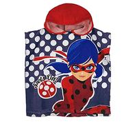 Miraculous Girls Ladybug Cotton Poncho Blue