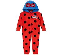 Miraculous Girls Onesie, Lady Bug Onesie For Kids, Fleece Kids Onesies, Red 9-10 Years