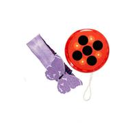 Miraculous Lady Bug Light Up Toy Set Red/lavender (One Size)