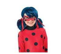 Miraculous Lady Bug Wig Girls Licensed Fancy Dress Costume Accessory