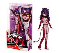 Miraculous Ladybug And Cat Noir Toys Purple Tigress Fashion Doll | Articulated 26cm Purple Tigress Doll With Accessories And Miraculous Kwami | Purple Tigress Figurine | Bandai Miraculous Dolls