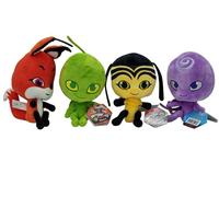 Miraculous Ladybug & Cat Noir Kwami Plush Toys - Trixx, Wayzz, Nooroo, Pollen | 15cm Soft, Cuddly & Super Soft