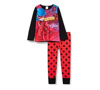 Miraculous Ladybug Girls Pyjamas Pjs Set Ages 3 to 11 Years Old (5-6 Years) Red