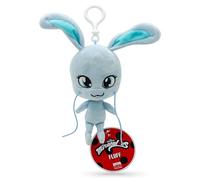Miraculous Ladybug - Kwami Lifesize Fluff, 5-inch Rabbit Plush Clip-on Toys for Kids, Super Soft Collectible Stuffed Toy with Glitter Stitch Eyes and Color Matching Backpack Keychain (Wyncor)