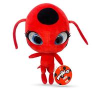 Miraculous Ladybug - Kwami Mon Ami Tikki Age 3+, 9-inch Ladybug Plush Toys for Kids, Super Soft Stuffed Toy with Resin Eyes, High Glitter and Gloss, and Detailed Stitching Finishes (Wyncor)
