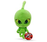 Miraculous Ladybug - Kwami Mon Ami Wayzz, 9-inch Turtle Plush Toys for Kids, Super Soft Stuffed Toy with Resin Eyes, High Glitter and Gloss, Detailed Stitching Finishes (Wyncor)