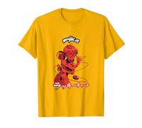 Miraculous Ladybug Lucky Charm Manga T-Shirt, Men, Golden Yellow, Large