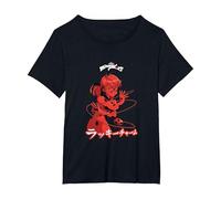 Miraculous Ladybug Lucky Charm Manga T-Shirt, Women's Plus, Black, 5X