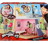 Miraculous Marinette's 2-in-1 Balcony and Bedroom Playset LB000012 Ladybug