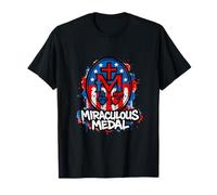 Miraculous Medal Marian Our Lady Catholic American T-Shirt