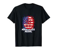 Miraculous Medal Marian Our Lady Catholic American T-Shirt