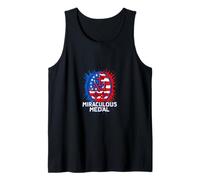 Miraculous Medal Marian Our Lady Catholic American Tank Top