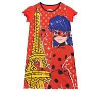 Miraculous Nightdress | Polka Dot Girls Nightdress | Tikki Nightie For Girls | Red Night Dress With Frill Sleeves Red Age 8 to 9 Years