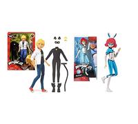 Miraculous P50356 Tales of Ladybug & Cat Noir Secret Superhero Fashion Doll - Adrien to Cat Noir with Accessories, Multicolour - Bunnyx Fashion Doll (Bandai)