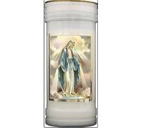 Miraculous Pillar Candle with The Memorare of St. Bernard Prayer (8695/MIR)