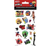 Trends International Miraculous: Tales of Ladybug & Cat Noir Standard Sticker-4 Sheet, Multicolor
