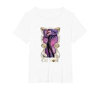 Miraculous The Movie Cat Noir Big T-Shirt, Women's Plus, White, 5X
