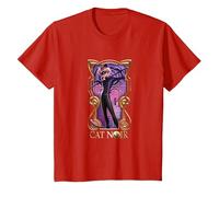 Miraculous The Movie Cat Noir Big T-Shirt, Youth, Red, X-Small