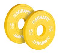 Mirafit IWF Coloured Fractional Weight Lifting Change Plates - Choice of Size