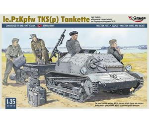 MIRAGE 355015 1:35 Le.PzKpfw TKS(p) Tankette [w/ universal transport vehicle]