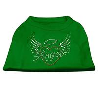 Mirage Angel Heart Rhinestone Dog Shirt, XX-Large, Emerald Green