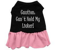 Mirage Can't Hold My Licker Screen Print Dress, X-Large, Black/Pink