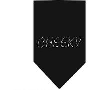 Mirage Cheeky Rhinestone Bandana, Large, Black