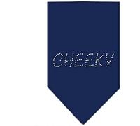 Mirage Cheeky Rhinestone Bandana, Large, Navy Blue