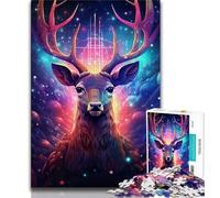 Mirage Deer 1000 Piece Jigsaw Puzzle for Adults Teens,Decompressing Intellectual Educational Toy Secret Santa Gifts (50x75cm)