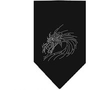 Mirage Dragon Rhinestone Bandana, Small, Black