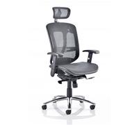 Mirage Executive Chair Black Mesh With Arms With Headrest Ref