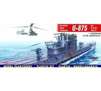 Mirage Hobby 40043 - 1:400 German U-Boat U 875 Type IX D2 Tower II and FA 330 B