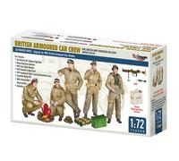 Mirage Hobby 720009 - 1:72 WW2 British Army Armoured Car Crew Winter 1944/45 New