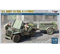 Mirage Hobby 720012 - 1:72 U.S. Army 1/4 Ton, 4x4 Truck - New