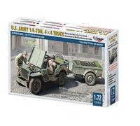Mirage Hobby 720012 - 1:72 U.S. Army 1/4 Ton, 4x4 Truck - New