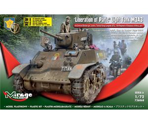 Mirage Hobby 726068 - 1:72 Liberation of Paris, Light Tank M3A3