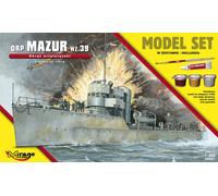 Mirage Hobby 840062 - 1:400 ORP 'Mazur' wz.39 (the GunneryShip) Model Set - New