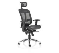 Dynamic Synchro Tilt Executive Chair Height Adjustable Arms Mirage II With Headrest High Back