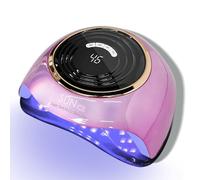 MIRAGE LAYON - UV LED Nail Lamp, Professional 288W Nail Dryer for Gel Polish, 63 LED Beads, Auto Sensor, Nail Cutter