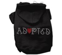 Mirage Pet Products 18-Inch Adopted Hoodie, XXL, Black