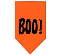 Mirage Pet Products Boo! Screen Print Bandana for Pets, Large, Orange