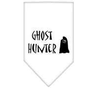 Mirage Pet Products Ghost Hunter Screen Print Bandana for Pets, Large, White