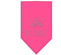 Mirage Pet Products Got Booty Rhinestone Bandana, Large, Bright Pink