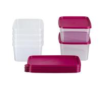 MiraHome 6 x 2 Litre 23 x 15 x 7.5 cm Pink Rectangular Storage Containers