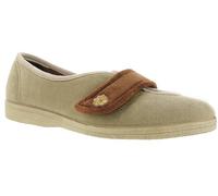 Mirak Andrea Touch Fastening Slipper Beige Size 6