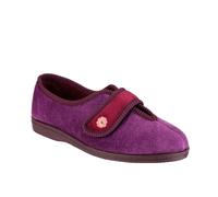 Mirak Andrea Touch Fastening Slipper Womens | Slippers | Wine | UK Size 5